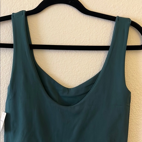 NWT Med/Large‎ Free People stretchy Dark Green Curve hugging thong Bodysuit - Picture 7 of 10